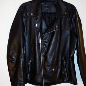 fAUX LEATHER BIKER JACKET
